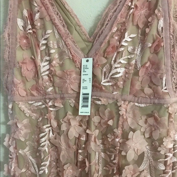 Gianni Bini Gigi Floral Applique Illusion … - Picture 7 of 13